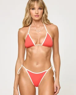 Aspen Bikini Top - Grapefruit-Cream