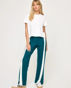 Back To Back Pant - Deep Teal-Cream
