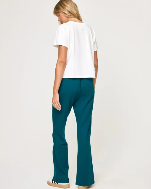Back To Back Pant - Deep Teal-Cream