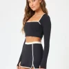 Campbell Skort - Black-Cream