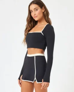 Campbell Skort - Black-Cream