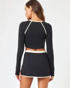 Campbell Skort - Black-Cream