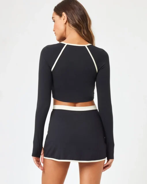 Campbell Skort - Black-Cream