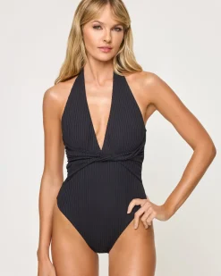 Coast To Coast One Piece Swimsuit - Black