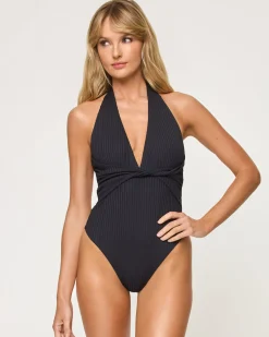 Coast To Coast One Piece Swimsuit - Black