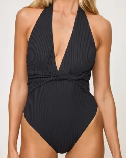 Coast To Coast One Piece Swimsuit - Black