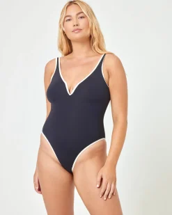 Coco One Piece Swimsuit - Black-Cream