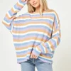 Cozy Clouds Sweater - Beautiful Skies Stripe