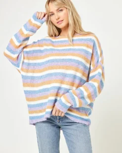 Cozy Clouds Sweater - Beautiful Skies Stripe