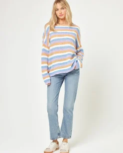 Cozy Clouds Sweater - Beautiful Skies Stripe