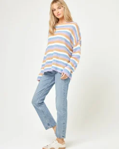 Cozy Clouds Sweater - Beautiful Skies Stripe