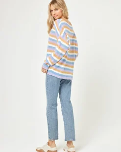 Cozy Clouds Sweater - Beautiful Skies Stripe