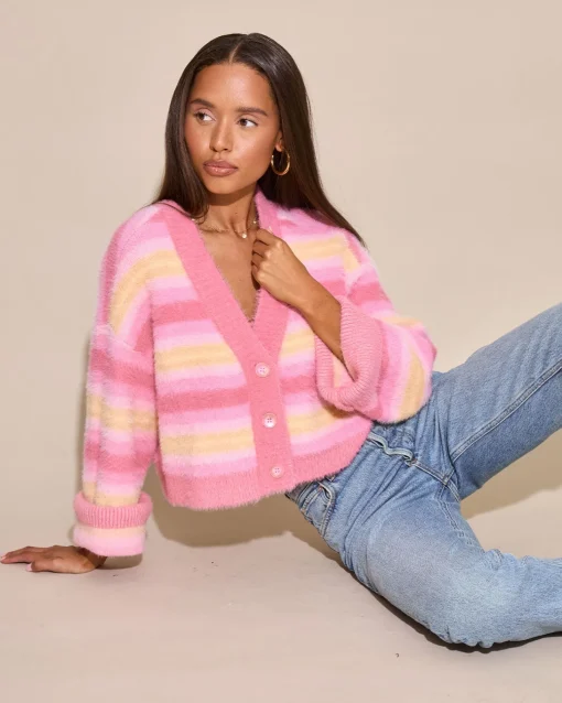 Daybreak Cardigan - Daybreak Stripe