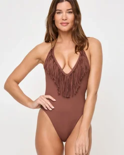 Desert Days One Piece Swimsuit - Cafe