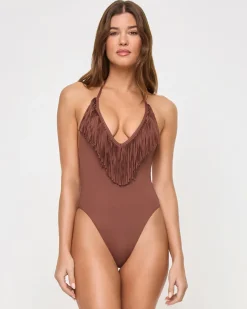 Desert Days One Piece Swimsuit - Cafe