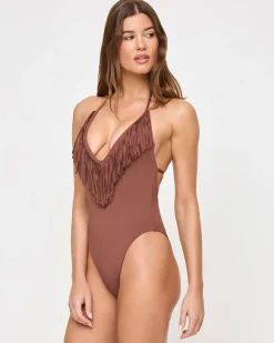 Desert Days One Piece Swimsuit - Cafe