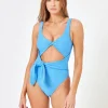 Eco Chic Repreve® Antigua One Piece - Cornflower