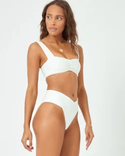 Eco Chic Repreve® Bardot Bikini Bottom - Cream