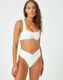 Eco Chic Repreve® Bardot Bikini Bottom - Cream