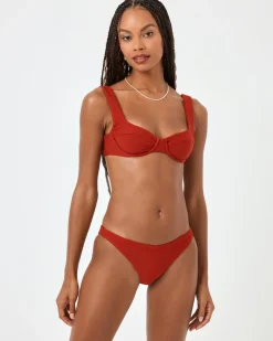 Eco Chic Repreve® Nikita Bikini Top - Redwood