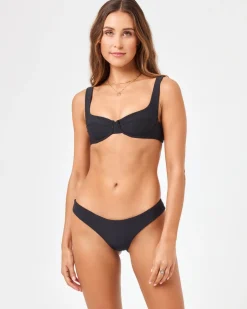 Eco Chic Repreve® Nikita Bikini Top - Black
