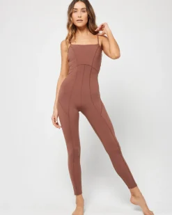 Go The Distance Jumpsuit - Cafe