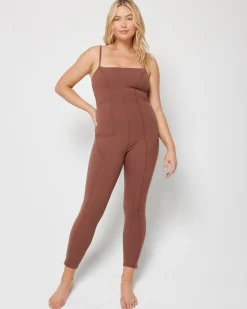 Go The Distance Jumpsuit - Cafe