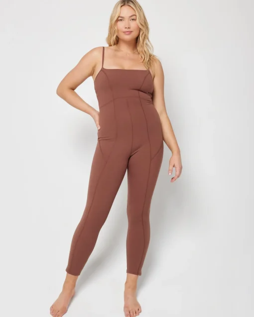 Go The Distance Jumpsuit - Cafe