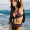Isa Bikini Top - Merlot