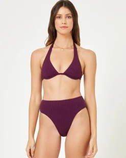 Isa Bikini Top - Merlot