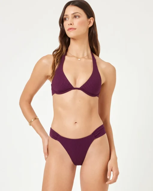 Isa Bikini Top - Merlot