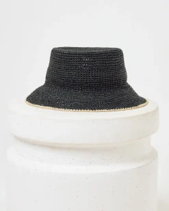 Isadora Bucket Hat - Black Cream