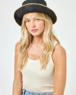 Isadora Bucket Hat - Black Cream