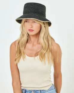Isadora Bucket Hat - Black Cream