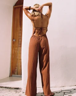 Jaida Jumpsuit - Brown Sugar