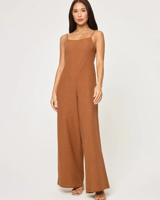 Jaida Jumpsuit - Brown Sugar