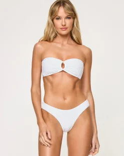 Jasper Bikini Top - Eyelet White
