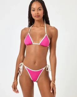 Levy Bikini Bottom - Bougainvillea-Cream