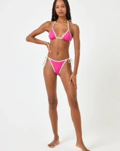 Levy Bikini Bottom - Bougainvillea-Cream