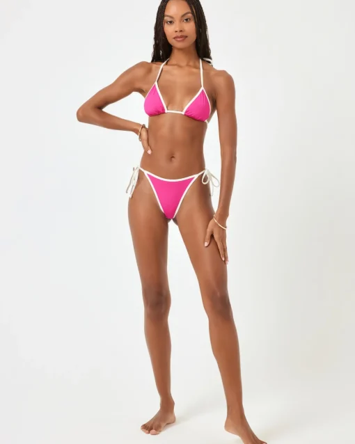 Levy Bikini Bottom - Bougainvillea-Cream
