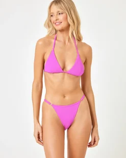 Lindsay Bikini Top - Bright Fuchsia