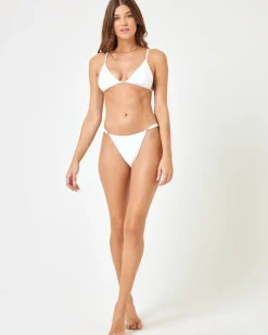 Lindsay Bikini Top - White