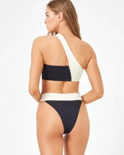 Lola Bikini Bottom - Black-Cream