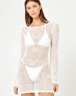 LSPACE x JVS Arrow Cover-Up Dress - Off White