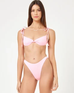 LSPACE x JVS Kerri Bikini Top - Crystal Pink