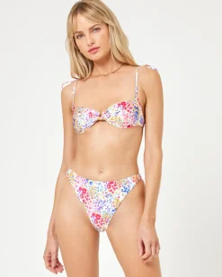 LSPACE x JVS Printed Kerri Bikini Top - Between Blooms
