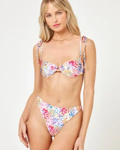 LSPACE x JVS Printed Kerri Bikini Top - Between Blooms
