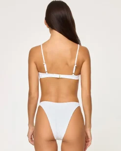 Missy Bikini Top - Eyelet White