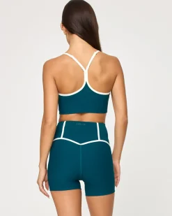 Revel Short - Deep Teal-Cream