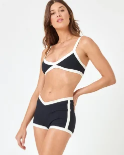 Sailor Bikini Bottom - Black-Cream